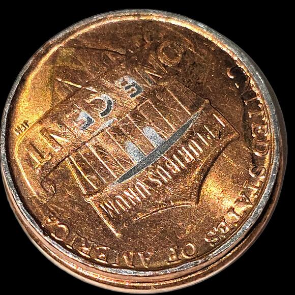 Wide Rim 2021D Lincoln Shirld Cent Penny Plating Error Rim Cud Doubled Die READ - Picture 6 of 10